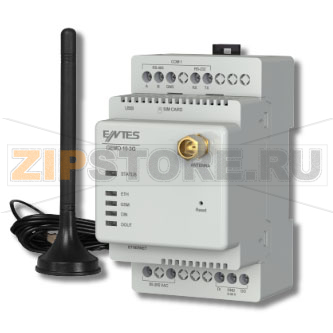 Шлюз GSM/GPRS 85-265 В/AC/DC, 50-60 Гц, DIN-3 Entes GEMO-10-2G 