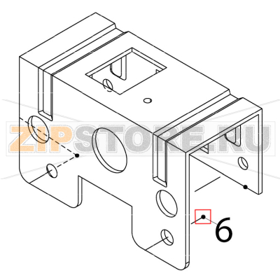 Truss head machine screw Hoshizaki IM-65NE Truss head machine screw Hoshizaki IM-65NEЗапчасть на деталировке под номером: 6