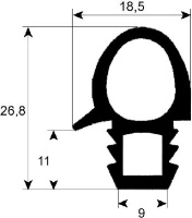 ПРОКЛАДКА ДВЕРЦЫ ДУХОВКИ 700X650 ММ