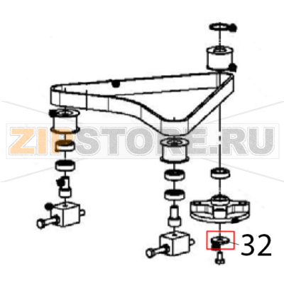 Washer Escher PM 60-V Washer Escher PM 60-VЗапчасть на деталировке под номером: 32