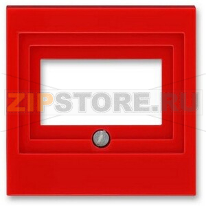 Накладка для розеток USB/HDMI/VGA, красная ABB 2CHH290040A4065 