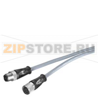 СИЛОВОЙ КАБЕЛЬ M12-180/M12-180 ДЛЯ ПИТАНИЯ ET200, ПРЕДСОБРАННЫЙ КАБЕЛЬ С M12 СОЕДИНИТЕЛЕМ И M12 A-CODE FEMALE CONNECTOR 5-ПОЛЮСНЫМ, ДЛИНОЙ 0,3 M Siemens 6XV1801-5DE30