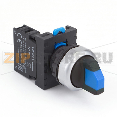 Переключатель, 2 положения, 1НО, IP65, без подсветки, синий Chint NP8-10X/216 
