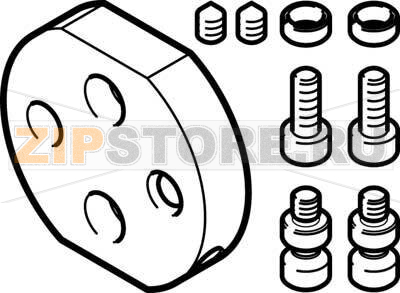 Комплект переходников Festo DHAA-G-Q11-12-B1-6 