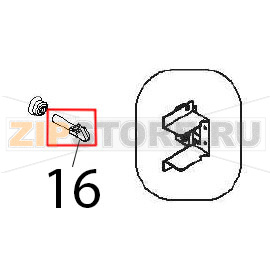 Perno arresto serratura Angelo Po FX101G2 Perno arresto serratura Angelo Po FX101G2Запчасть на деталировке под номером: 16