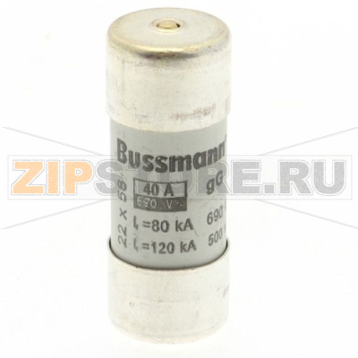 Предохранитель, 40 A, AC 690 В, 80 кА, 22x58 мм, gL/gG, IEC Eaton CYLINDRICAL FUSE 22x58 40A GG 