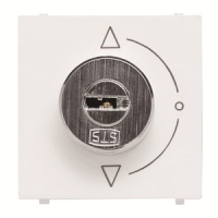 Механизм выключателя с ключом, двухмодульный, альпийский белый ABB 2CLA225310N1101