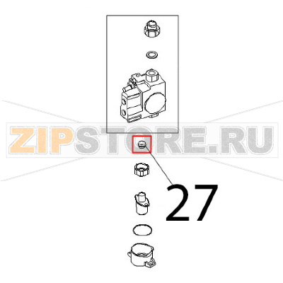 Bicono Ø: 16, Ø: 18.5x8 Angelo Po FX101G2 Bicono Ø: 16, Ø: 18.5x8 Angelo Po FX101G2Запчасть на деталировке под номером: 27