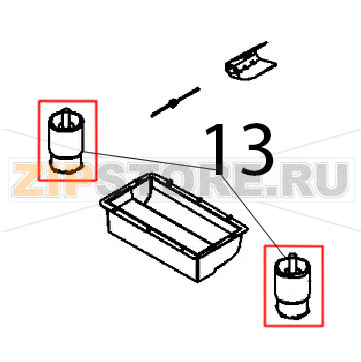 Piede inox comp. NSF 100-130 Angelo Po FX101G2 Piede inox comp. NSF 100-130 Angelo Po FX101G2Запчасть на деталировке под номером: 13