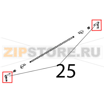 Leva sup. completa Angelo Po FX201G3 Leva sup. completa Angelo Po FX201G3Запчасть на деталировке под номером: 25