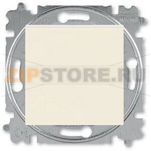 Переключатель кнопочный, одноклавишный, слоновая кость ABB 2CHH598645A6017 