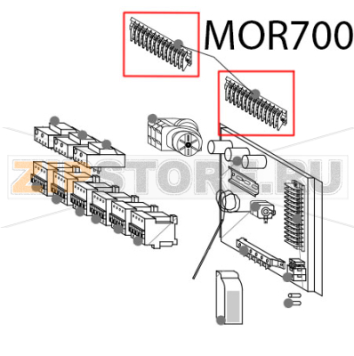 Branch terminal board Gierre FEV 166M Branch terminal board Gierre FEV 166MЗапчасть на деталировке под номером: MOR700