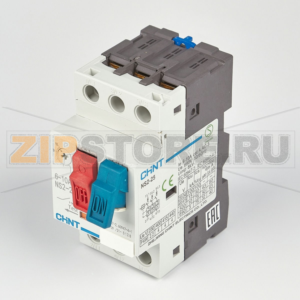 Мотор-автомат 6-10 A Chint NS2-25 