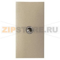 Механизм разъёма Mini Jack 3.5 мм, одномодульный, шампань ABB 2CLA215540N1901