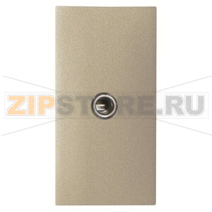 Механизм разъёма Mini Jack 3.5 мм, одномодульный, шампань ABB 2CLA215540N1901 