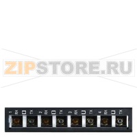 Media Module for RUGGEDCOM RSG2488, 4 x 1000MBit/s SC-interface, Optical: 1000BASE-LX, Single Mode fiber optic up to 25 kilometer, 1310nm Siemens 6GK6000-8FG04-4EA0