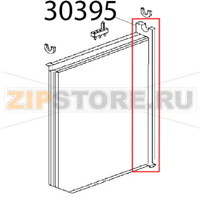Montante destro Angelo Po KD130EAT Montante destro Angelo Po KD130EATЗапчасть на деталировке под номером: 30395