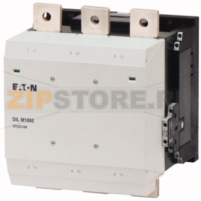 Контактор 1000А, 110-250В (АС, DC), категория применения AC-3, AC-4 Eaton DILM1000/22(RA250) 