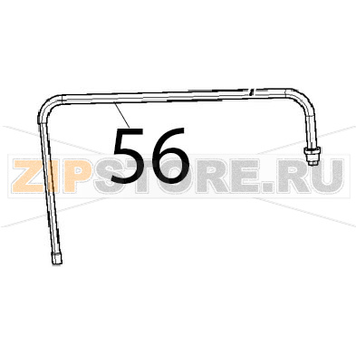 External water pipe, RC1165A0 Unox XVC 205E External water pipe, RC1165A0 Unox XVC 205EЗапчасть на деталировке под номером: 56