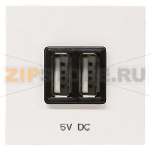 USB-переходник, 2М, 2х750 мА, 1х1500 мА, альпийский белый ABB 2CLA228500N1101 
