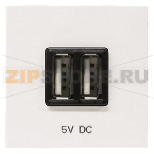 USB-переходник, 2М, 2х750 мА, 1х1500 мА, альпийский белый ABB 2CLA228500N1101 