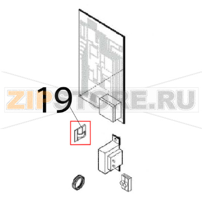 Adhesive plate Angelo Po FM1011E1 Adhesive plate Angelo Po FM1011E1Запчасть на деталировке под номером: 19