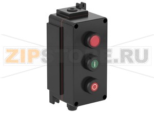 Модуль управления Control Unit Ex e, GRP, 3 Functions LCP3.LRLX.PGMX.PRMX.B.1 Pepperl+Fuchs Electrical specificationsOperating voltage250 V max.Operating current16 A max.Terminal capacity2.5 mm2FunctionLED indicatorColorredRated operating voltage20 ... 250 V ACFunction 2pushbuttonColorgreenContact configuration1x NO / 1x NCUsage categoryAC12 - 12 ... 250 V AC - 16 AAC15 - 12 ... 250 V AC - 10 ADC13 - 12 ... 110 V DC - 1 ADC13 - 12 ... 24 V DC - 1ANumber of poles2LabelingIFunction 3pushbuttonColorredContact configuration1x NO / 1x NCUsage categoryAC12 - 12 ... 250 V AC - 16 AAC15 - 12 ... 250 V AC - 10 ADC13 - 12 ... 110 V DC - 1 ADC13 - 12 ... 24 V DC - 1ANumber of poles2LabelingOMechanical specificationsHeight220 mm (A)Width110 mm (B)Depth101 mm (C)External dimension123 mm with operators (C1) 235 mm with mounting brackets (K)Fixing holes distance, height220 mm (G)Fixing holes distance, width78 mm (H)Enclosure coverfully detachableCover fixingM6 stainless steel socket cap head screwsFixing holes diameter7 mm (J)Degree of protectionIP66Cable entryNumber of cable entries1 x M20 in face A fitted with polyamide Ex e stopping plug1x M20 in face B fitted with polyamide Ex e cable glandDefined entry areaface A and face BMaterialEnclosurecarbon loaded, antistatic glass fiber reinforced polyester (GRP)Finishinherent color blackSealone piece solid silicone rubberMass3.5 kgMounting7 mm slots moulded into baseGrounding2.5 mm2 grounding terminalAmbient conditionsAmbient temperature-40 ... 55 °C (-40 ... 131 °F) @ T4 -40 ... 40 °C (-40 ... 104 °F) @ T6 Data for application in connection with hazardous areasEU-Type Examination CertificateCML 16 ATEX 3009 XMarking II 2 GD Ex db eb mb IIC T* Gb Ex tb IIIC T** °C Db T6/T80 °C @ Ta +40 °C T4/T130 °C @ Ta +55 °CInternational approvalsIECEx approvalIECEx CML 16.0008XEAC approvalTC RU C-DE.GB06.B.00567ConformityDegree of protectionEN 60529General informationSupplementary informationEC-Type Examination Certificate, Statement of Conformity, Declaration of Conformity, Attestation of Conformity and instructions have to be observed where applicable. For information see www.pepperl-fuchs.com.AccessoriesOptional accessoriesEngraved traffolyte tag labelEngraved AISI 316L stainless steel tag labelColor in-fill stainless steel tag label