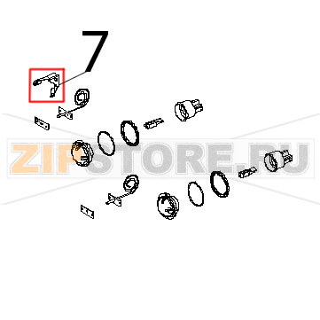 Angolo facciata muffola inox Unox XVC 504 Angolo facciata muffola inox Unox XVC 504Запчасть на деталировке под номером: 7