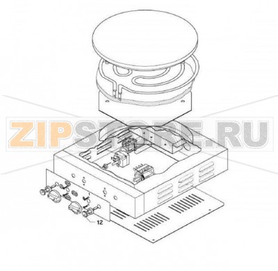 Лампа  Fimar CRP2     Лампа для блинницы Fimar CRP2Запчасть на деталировке под номером: 12Количество запчастей в комплекте: 1Оригинальное название запчасти Fimar: Lamp