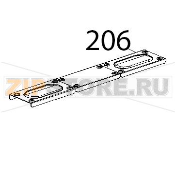 Scudo interno inox Unox XVC 515G Scudo interno inox Unox XVC 515GЗапчасть на деталировке под номером: 206