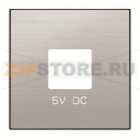 Накладка для зарядного устройства USB, нержавеющая сталь ABB 2CLA858500A1401