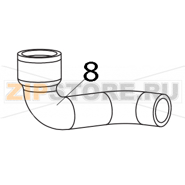 Manicotto mandata lavaggio Elettrobar Fast 80D Manicotto mandata lavaggio Elettrobar Fast 80DЗапчасть на деталировке под номером: 8