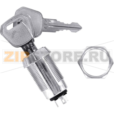 Выключатель с ключом 3 А, 1 x вкл/вкл, 1 шт TRU Components TC-SS1U 