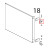 Staffa sup. supporto porta Unox XB 403