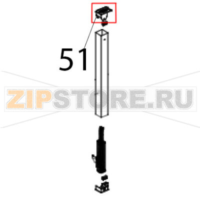 Tappo sup. SX colonnina porta vetro interno linemiss Unox XF 190 Tappo sup. SX colonnina porta vetro interno linemiss Unox XF 190Запчасть на деталировке под номером: 51