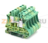 Клемма универсальная, заземляющая, желто-зеленая CHIKU RUT 10-PE