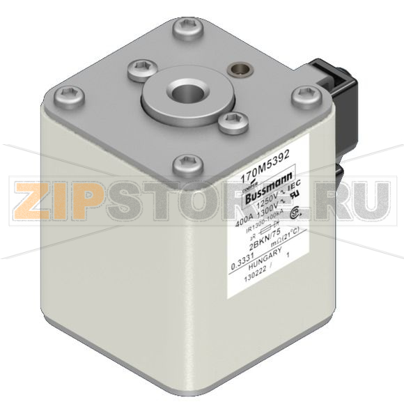 Предохранитель, 400 A, AC 1250 В, 100 кА, size 2, 61x75x77 мм, aR, IEC UL Eaton FUSE 400A 125 