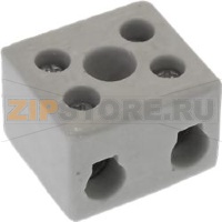 TERMINAL BLOCK 2 POLES PORCELAINE