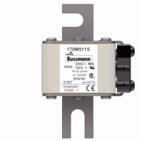 Предохранитель, 900 A, AC 690 В, 200 кА, 2, 61x77x108 мм, aR, DIN, IEC Eaton FUSE 900A 690V 2KN