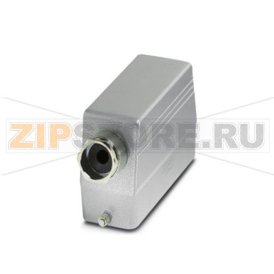 Корпус с кабельным сальником Phoenix Contact HC-HV 10/16-TFL-76/M1PG21S крепление производится одной защелкой, высота 76 мм, с резьбовым соединением, 1x Pg21, подключение кабеля сбоку.Минимальный заказ: 10 шт.Упаковка: 10 шт.