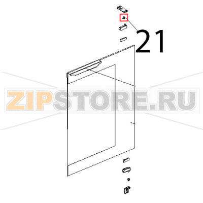Boccola per CR045-46, 12x6.5, DI=5.3, AISI304 Unox XL 404 Boccola per CR045-46, 12x6.5, DI=5.3, AISI304 Unox XL 404Запчасть на деталировке под номером: 21
