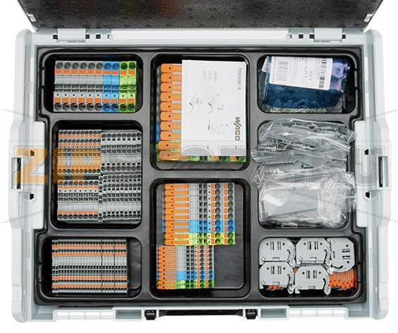 Набор клемм для монтажа на DIN-рейку; L-BOXX® 102; Серии 20xx, 21xx, 22xx Wago 821-154 