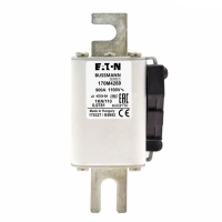 Предохранитель, 900 A, AC 550 В, 200 кА, DIN 1, 53x69x138 мм, aR, DIN, IEC Eaton FUSE 900A 550V