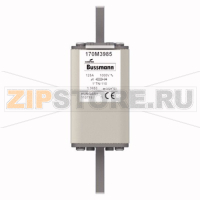 Предохранитель, 125 A, AC 1000 В, 150 кА, DIN 1, 43x61x138 мм, aR, DIN, IEC Eaton FUSE 125A 100
