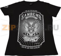 T-SHIRT SANREMO BLACK WOMAN SIZE M
