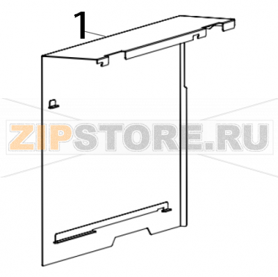 Electronic cover TSC MH341 Electronic cover TSC MH341Запчасть на деталировке под номером: 1