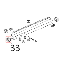 Tappo SX cruscotto comandi in plastica L.M. manual Unox XF 183