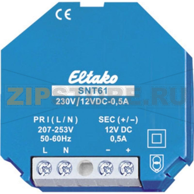 Блок питания на DIN-рейку 1 А, 12 Вт Eltako SNT61-230V/12VDC-0.5A 