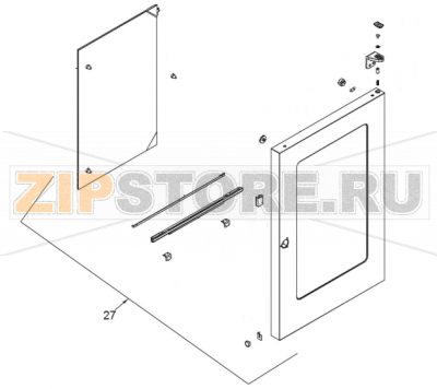 Oven door Angelo Po FX101E3 Oven door Angelo Po FX101E3Запчасть на 