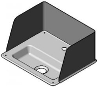 DRIP PAN ASSEMBLY W/ SPLASH GUARDS
